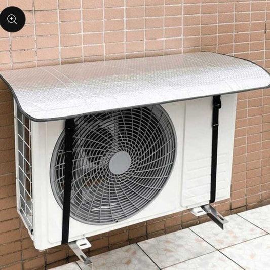 Heat & Waterproof AC Cover For Outdoor Unit / For 1 & 1.5 Ton Dust proof Aluminum foil AC Outer Protector / Heat Insulation and Rain Protection Durable Air Conditioner Unit Protection Cover