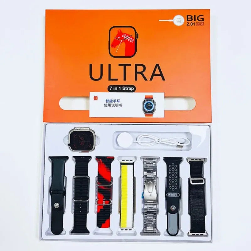 Ultra 7 in 1 Strap | BIG 2.01 INFINITE DISPLAY | ULTRA Titanium Case 49 MM No Ratings