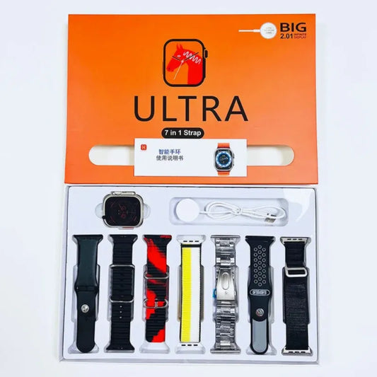Ultra 7 in 1 Strap | BIG 2.01 INFINITE DISPLAY | ULTRA Titanium Case 49 MM No Ratings