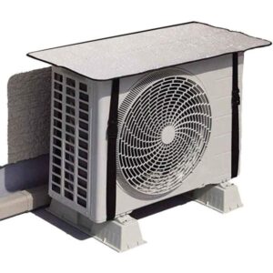Heat & Waterproof AC Cover For Outdoor Unit / For 1 & 1.5 Ton Dust proof Aluminum foil AC Outer Protector / Heat Insulation and Rain Protection Durable Air Conditioner Unit Protection Cover